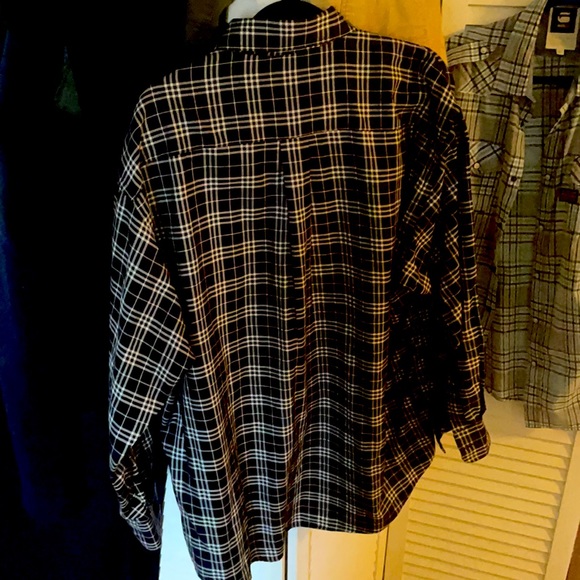 BURBERRY London Black & White NOVA Plaid Shirt XL - Picture 5 of 5